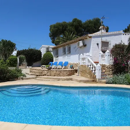 Confortable Avec Piscine Privee Et Jardin, Proche Et Commodites A Moraira, Costa Blanca - Hisp-216-204